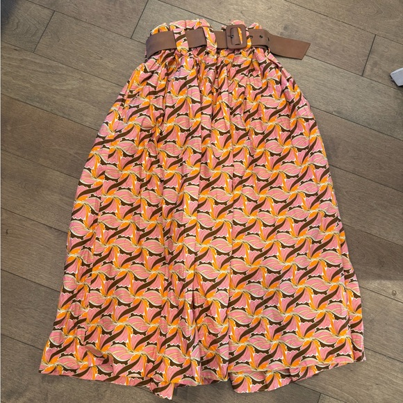 NWOT Devotion Twins skirt Kotronas‎ XS midi orange - Picture 3 of 7